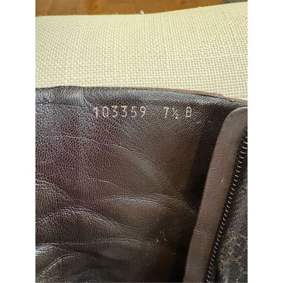 Gucci Fabric Ankle Boots Cloth Size 7.5 Brown *FLAW - Picture 6 of 8